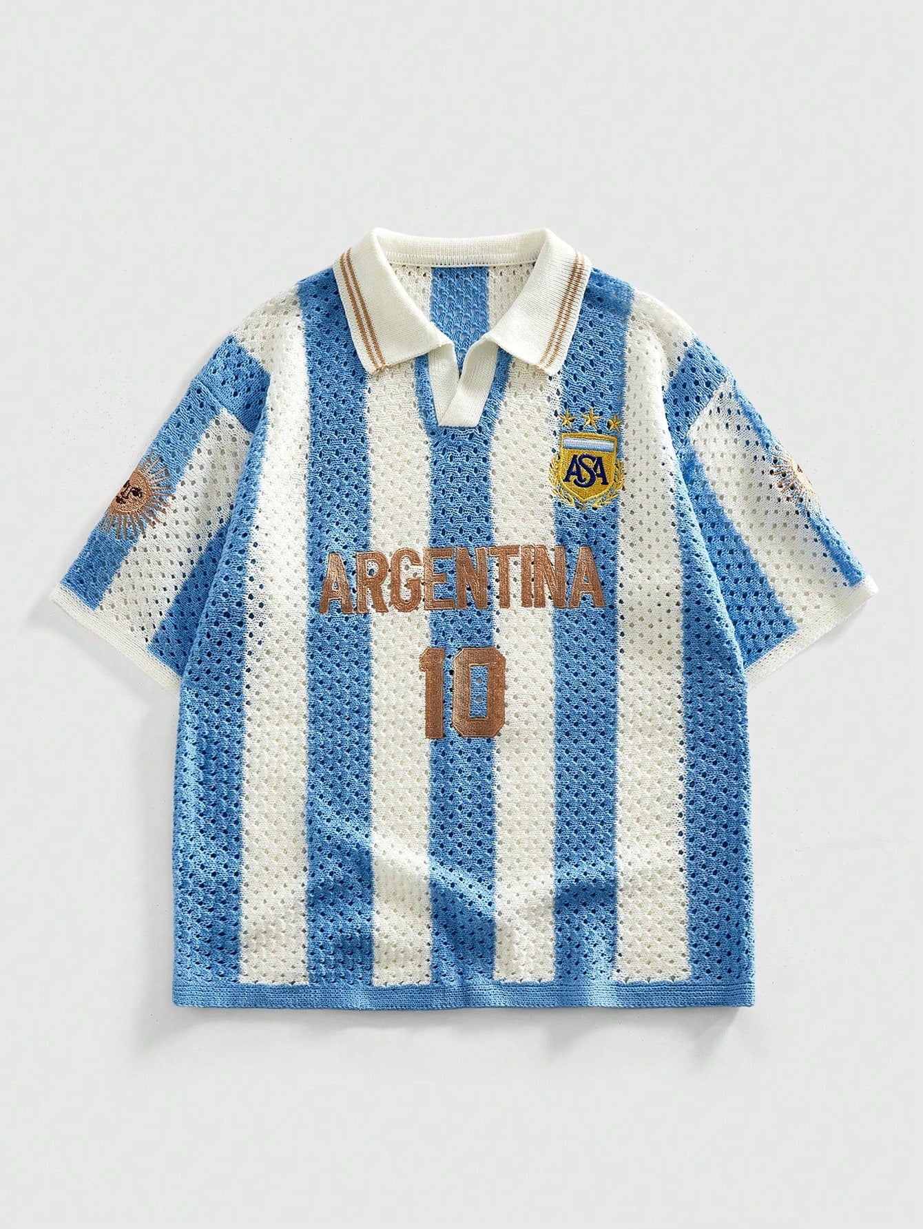 Argentina #10 Hollow-Knit Polo