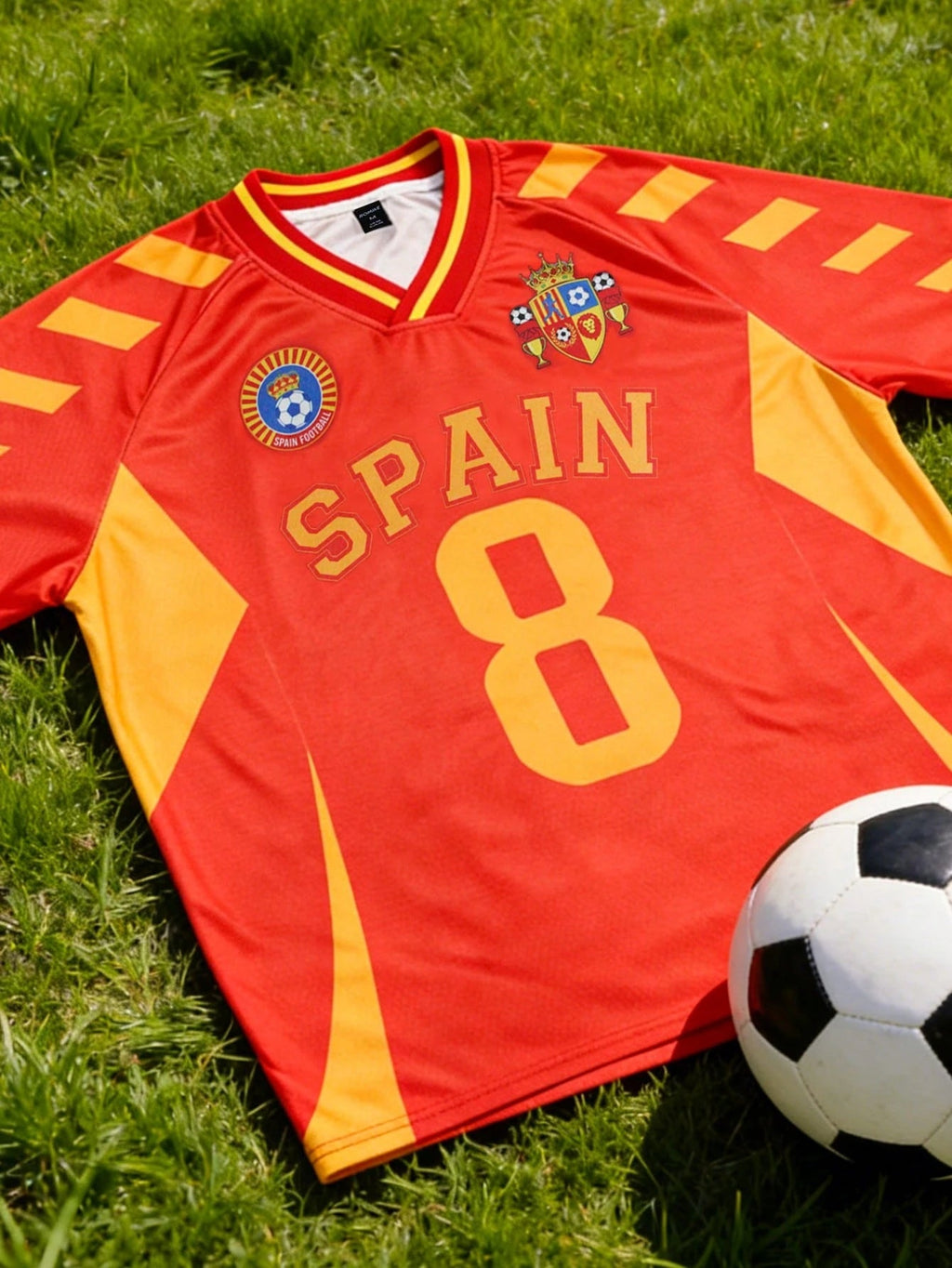 Spain #8 Football Jersey