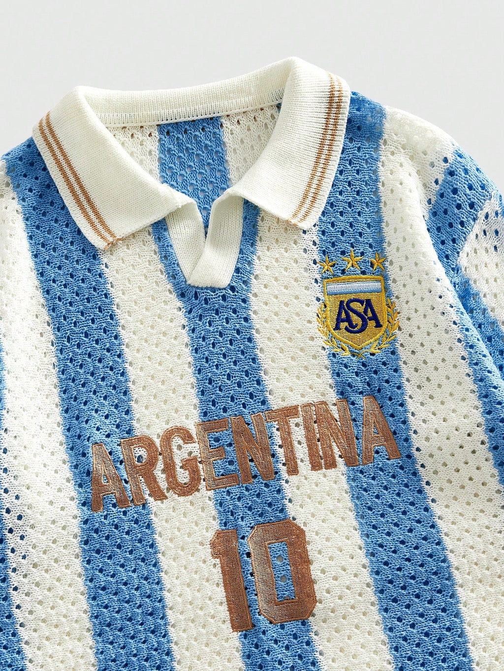 Argentina #10 Hollow-Knit Polo