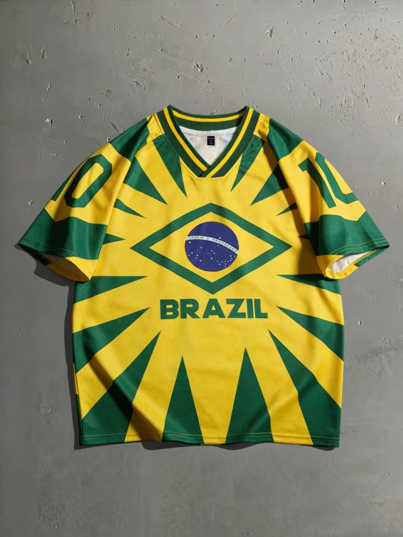 Brazil Retro Football Jersey Tee