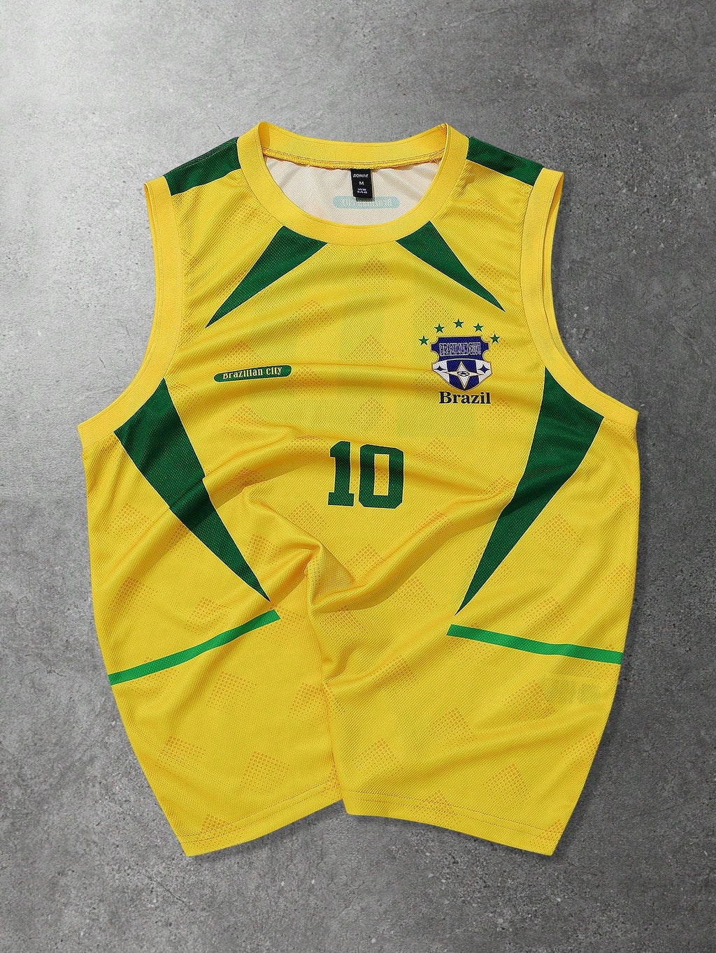 Brazil Sleeveless Football Top