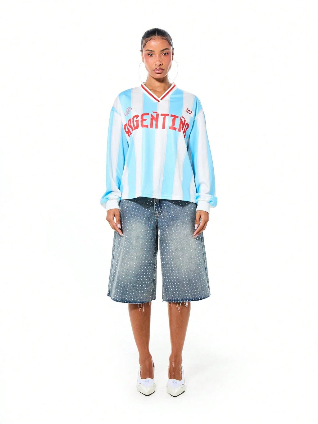 Argentina Striped Long-Sleeve Jersey