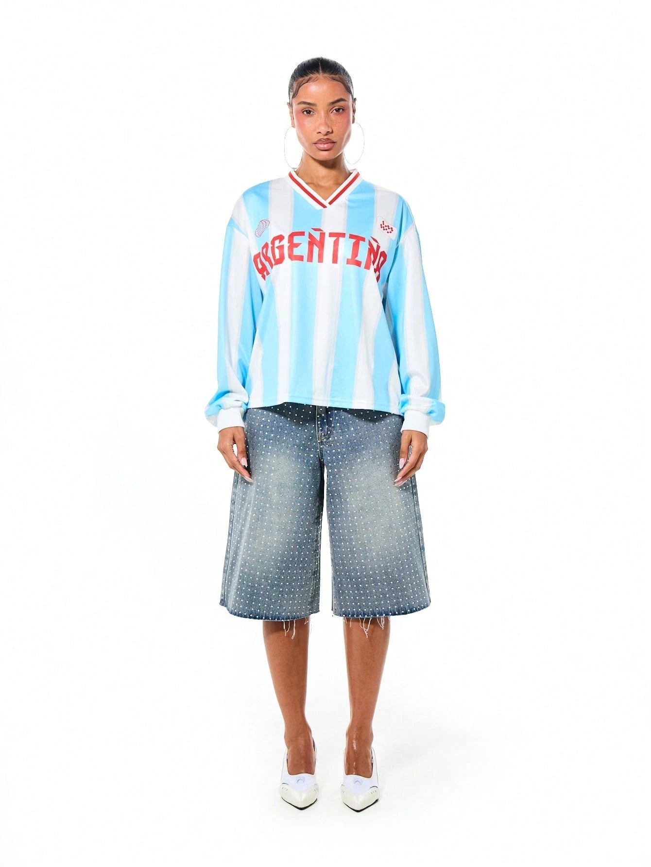 Argentina Striped Long-Sleeve Jersey