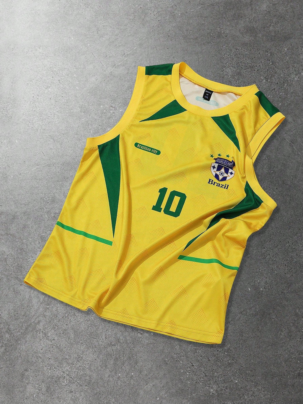 Brazil Sleeveless Football Top