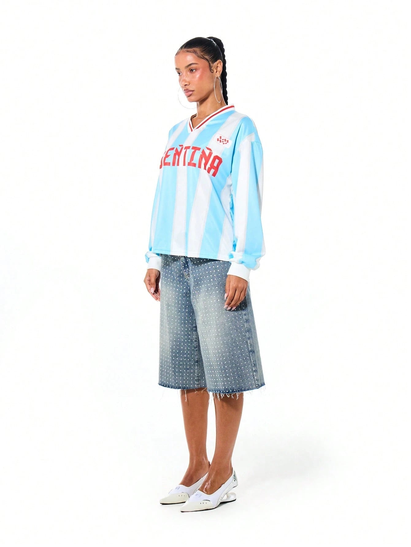 Argentina Striped Long-Sleeve Jersey