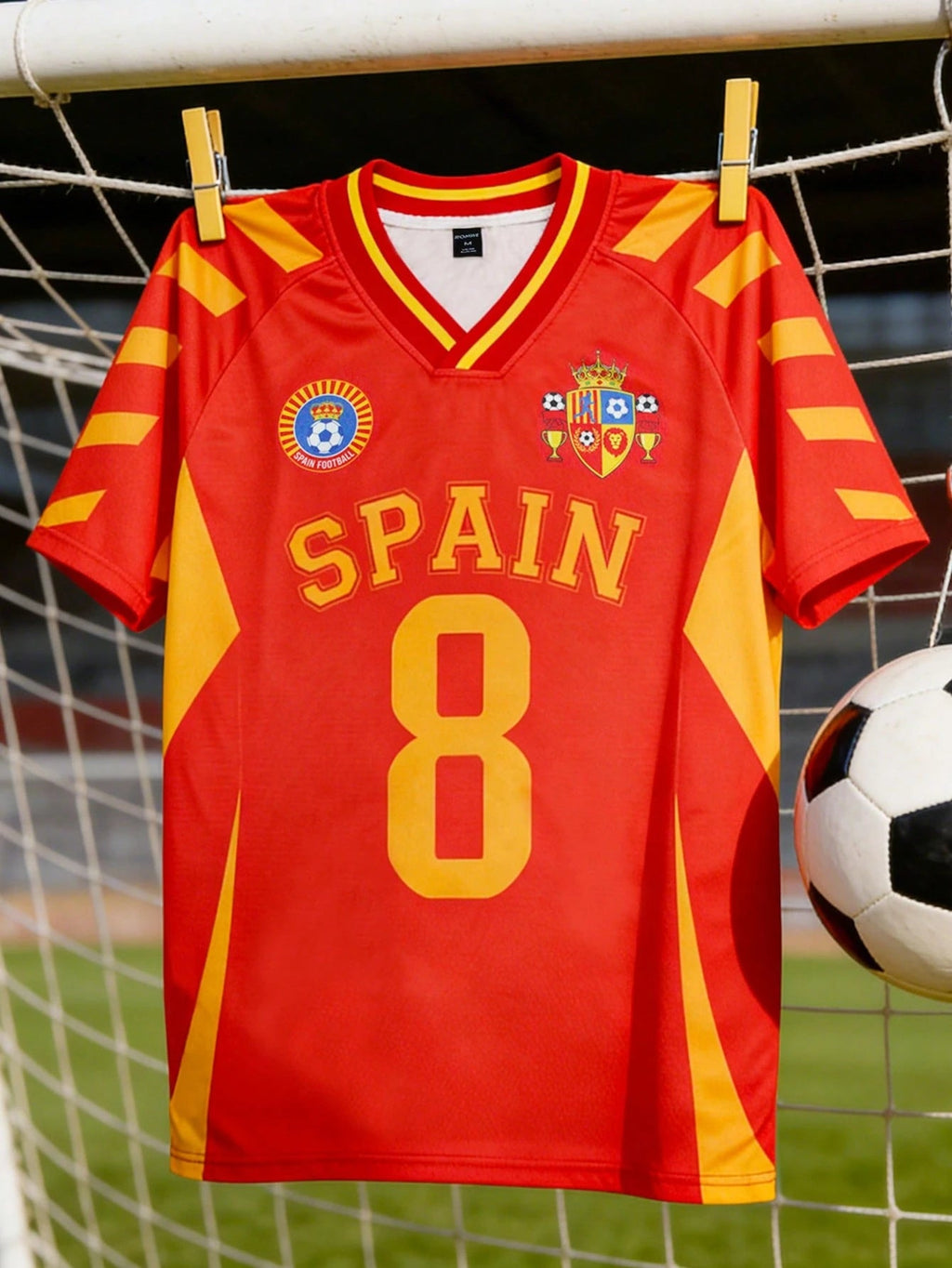 Spain #8 Football Jersey