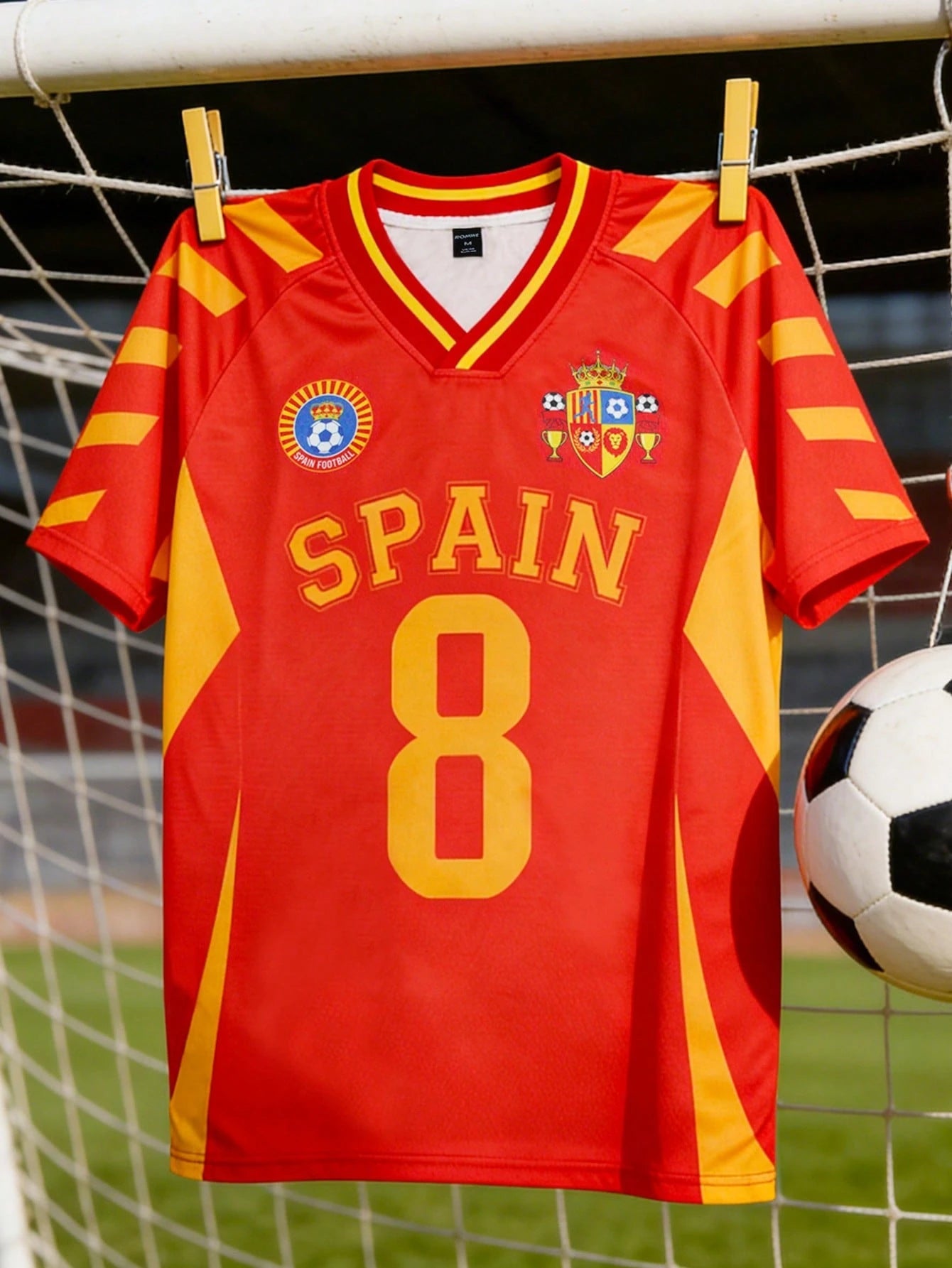 Spain #8 Football Jersey