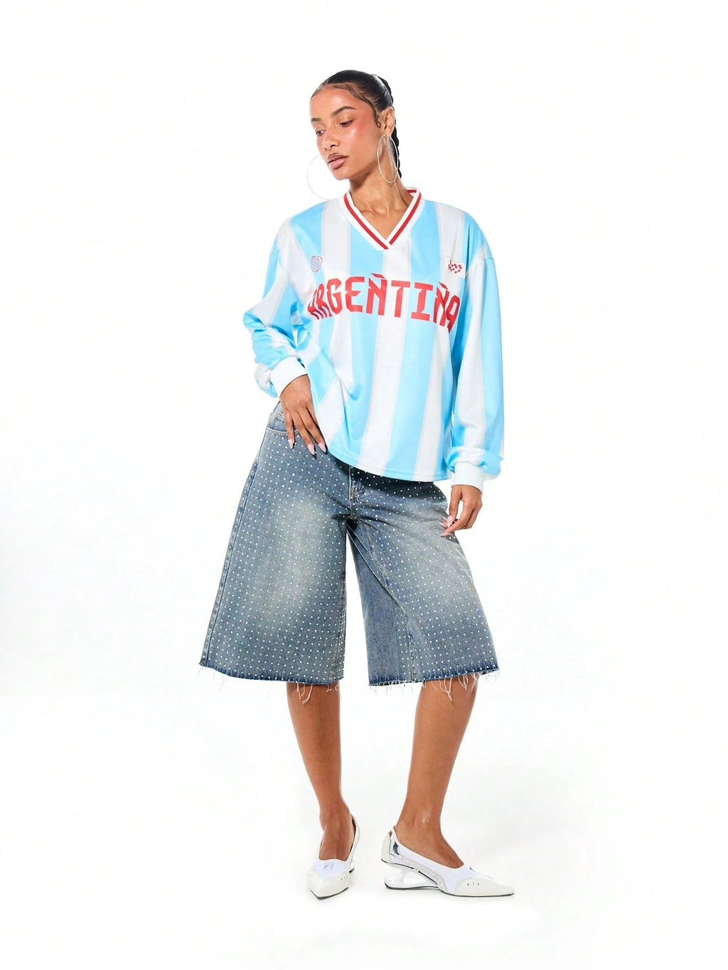 Argentina Striped Long-Sleeve Jersey