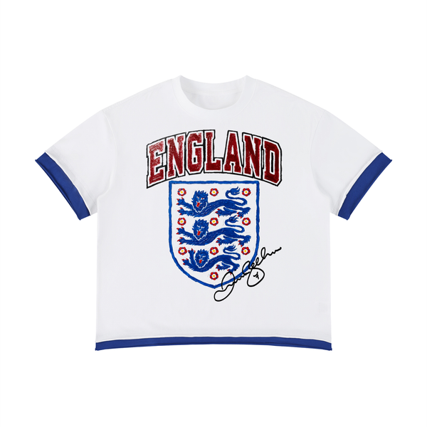 Beckham England Dual-Tone Boxy Tee