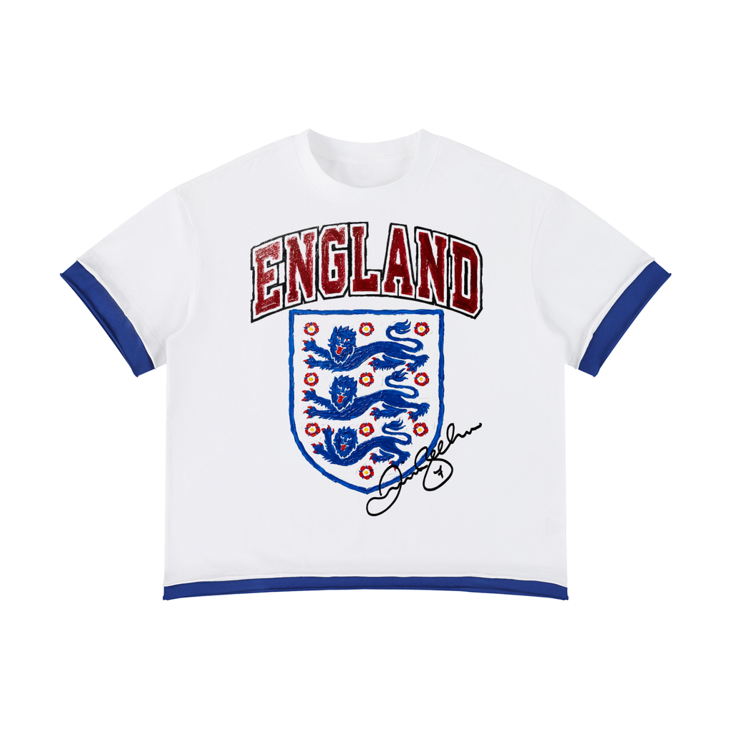 Beckham England Dual-Tone Boxy Tee