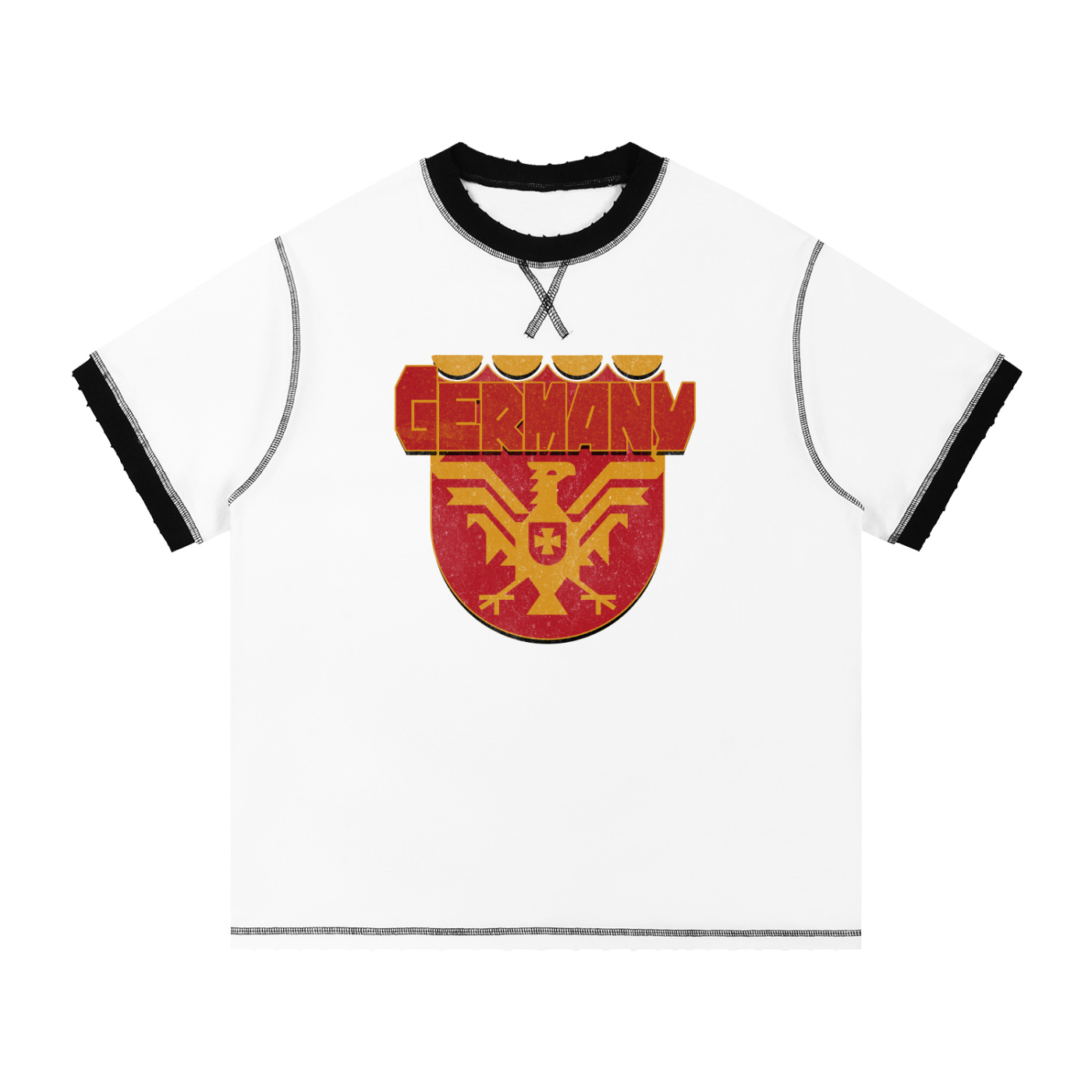Contrast-Stitched Cotton T-Shirt