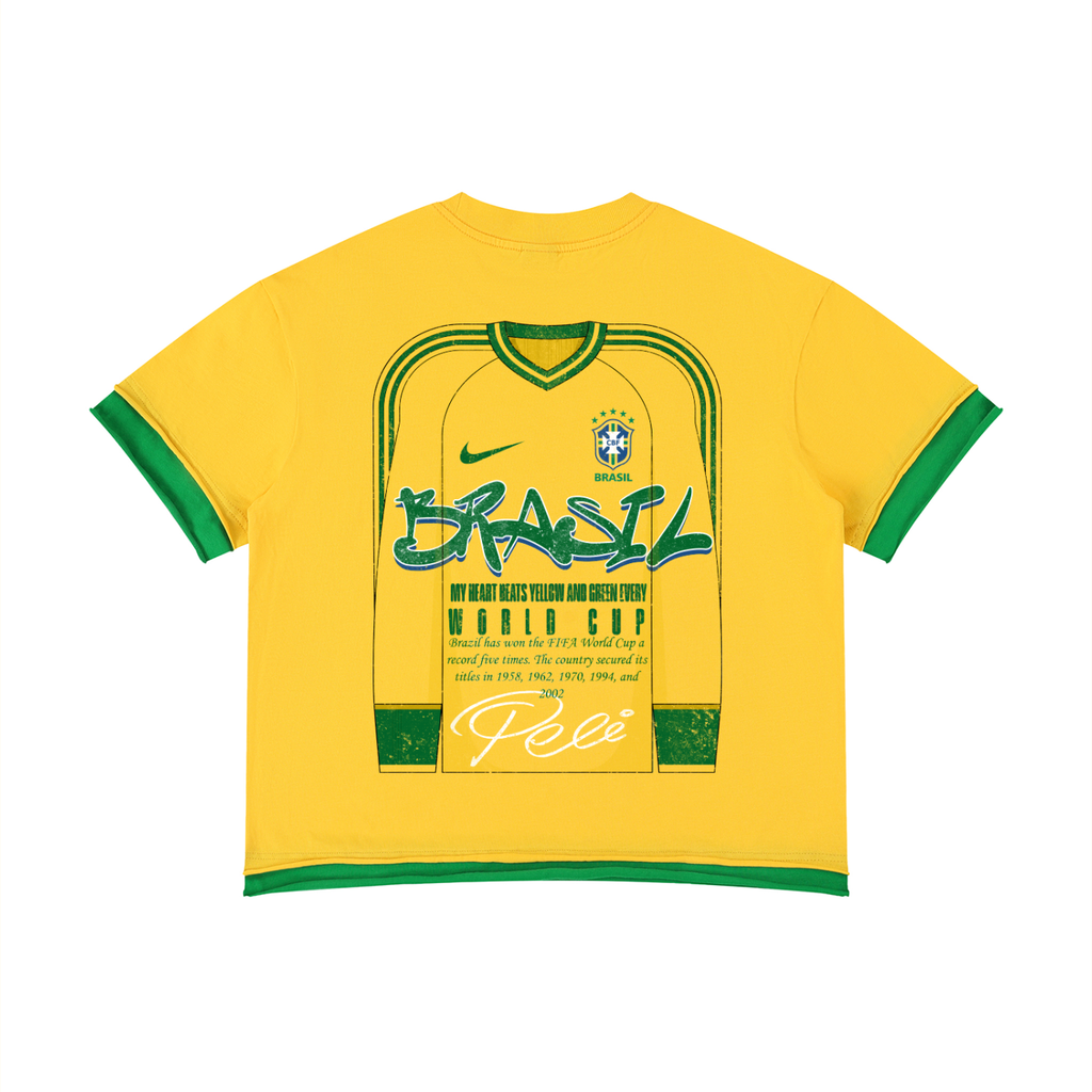 Brazil Icon Kit Tee — Yellow & Green