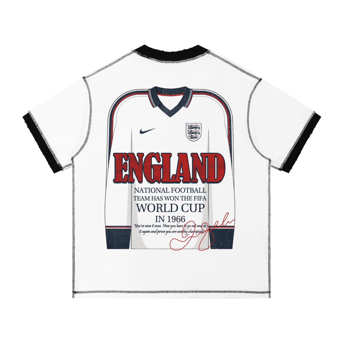 Contrast-Stitched England T-Shirt