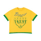 Pelé Tribute Brazil Dual-Tone Boxy Tee