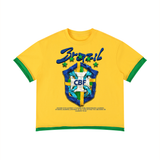 Unisex Boxy Color Block T-Shirt
